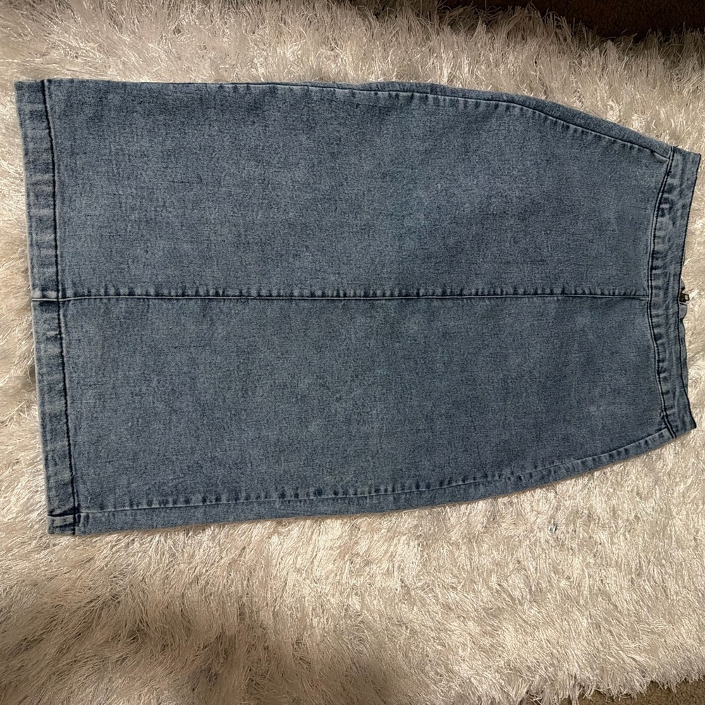 Denim Pencil Skirt